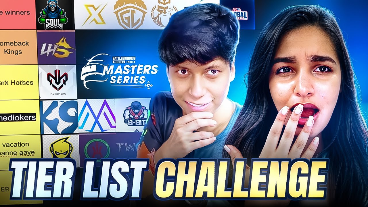 Tier List challenge at BGMS 😎🤧 FT @SENSEI PART 1