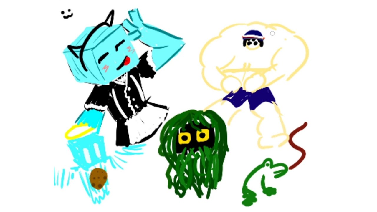 BadBoyHalo Draws Maid Skeppy and Buff Quackity