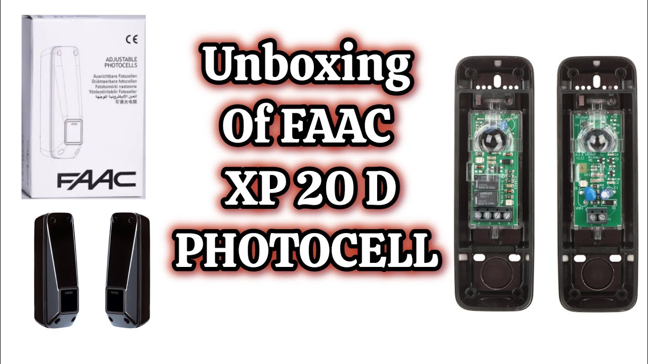 Unboxing FAAC Photocell XP20D/ Gate Automation