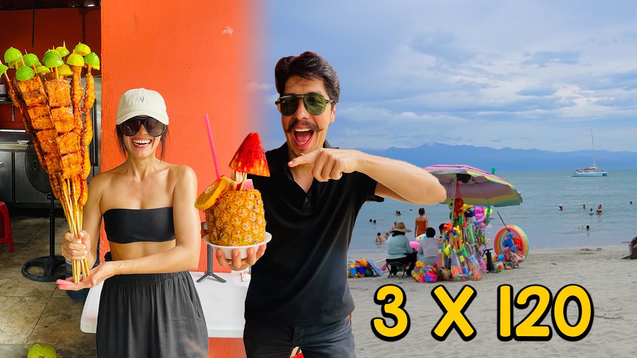 ¡VARITAS de PESCADO y PIÑA LOCA! 🌊 en Playa La Manzanilla, Nayarit