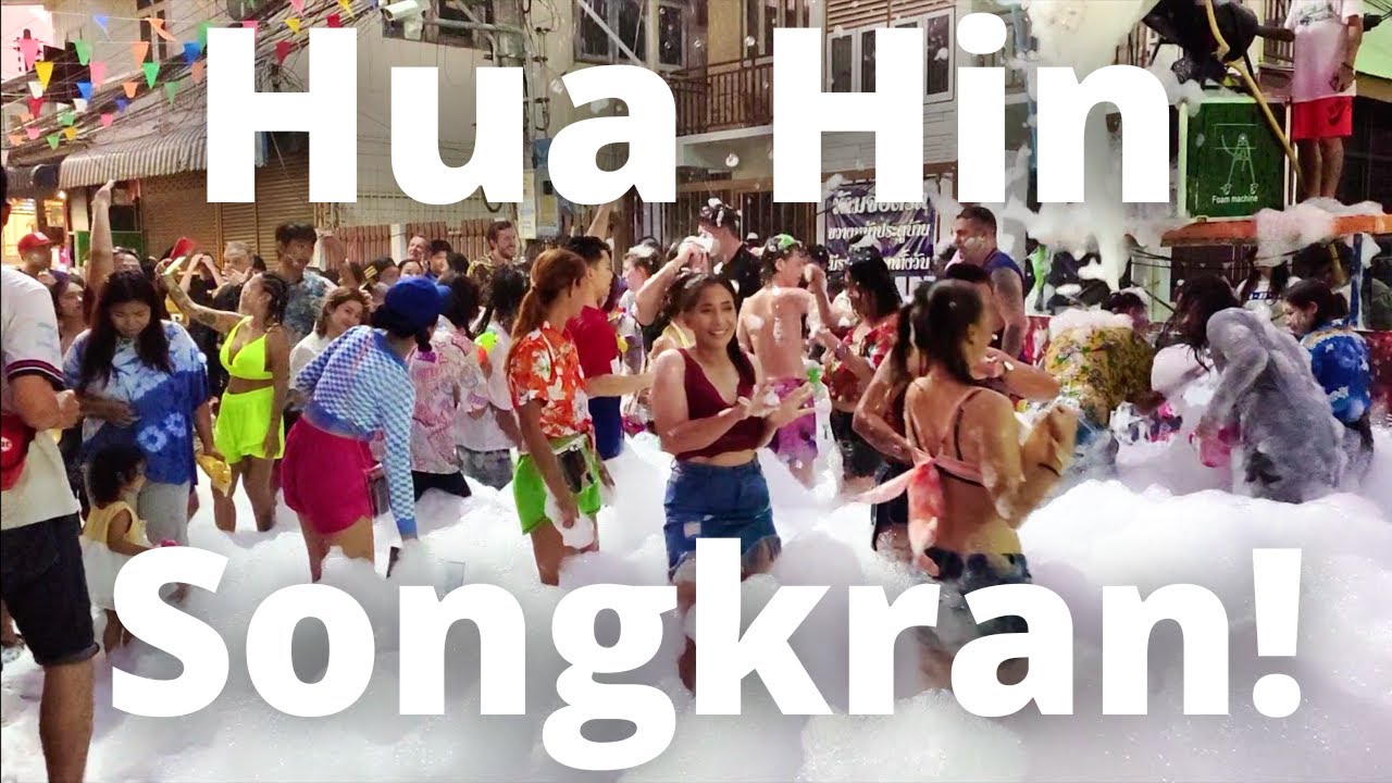 MEGA Hua Hin Songkran Tour! Soi 94, 80, Bintabaht, BKP, Street Food++ Songkran Thailand