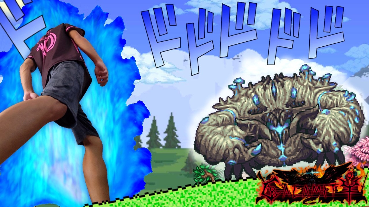 ENFRENTANDO O TERRARIA CALAMITY!!!!! (pela primeira vez)