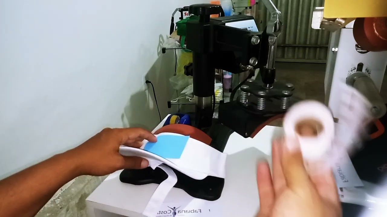 Estampando Boné ou Viseira
