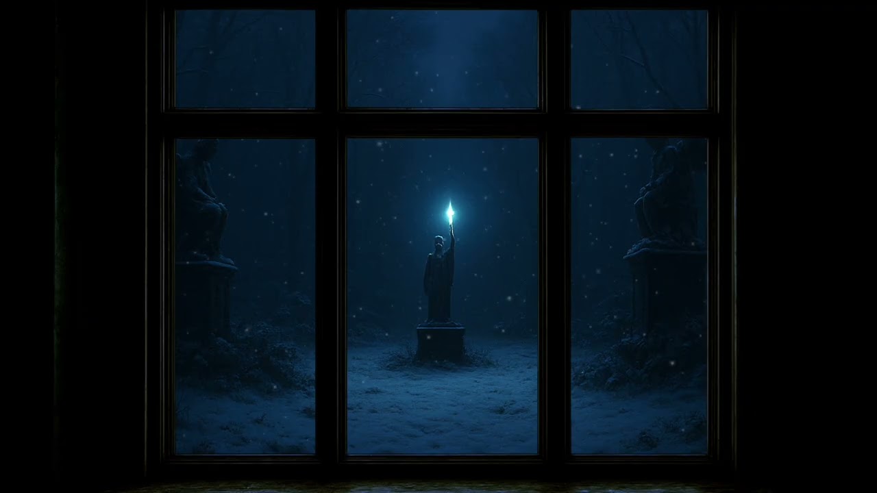 Harry potter | hogwarts garden vibe window view 🪄for 4K projector | enjoy and relax 🐦‍⬛