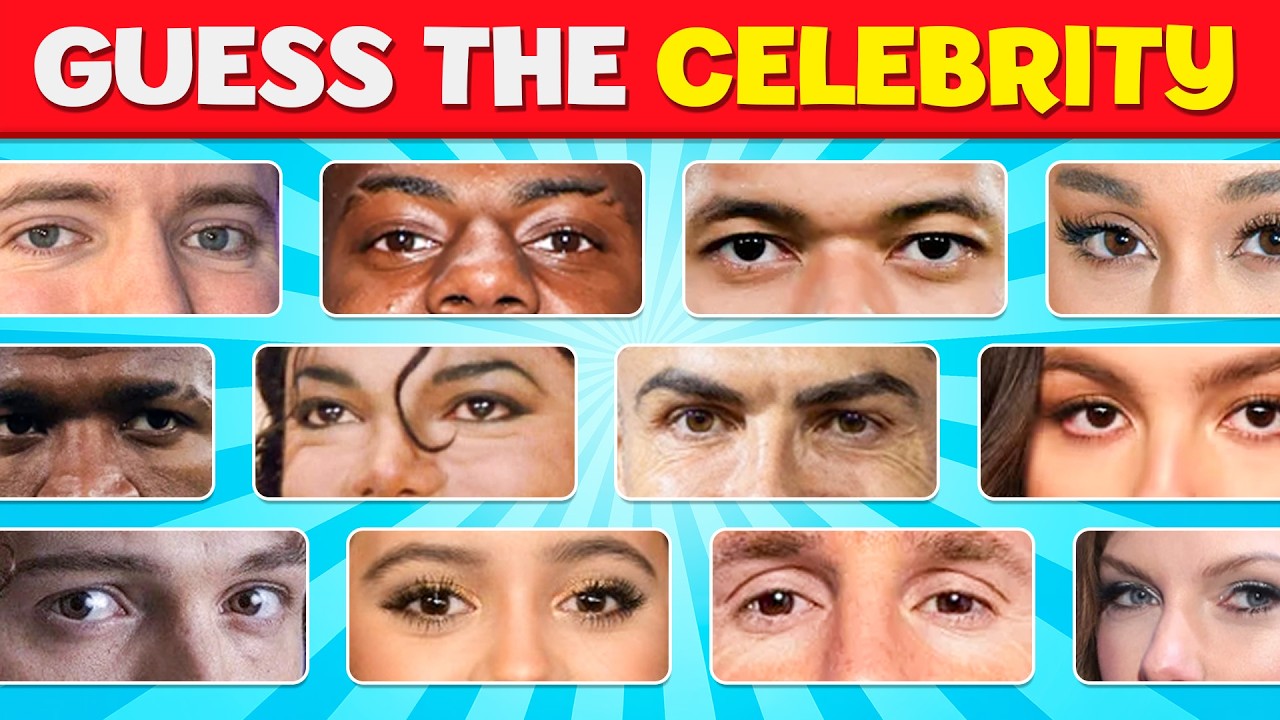 Guess the Celebrity by the Eyes👀| 150 Most Famous People