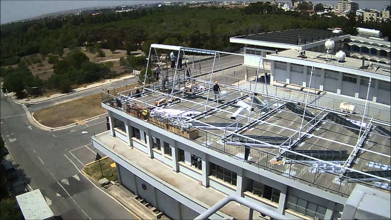 Time Lapse of Fresnel Collector Installation