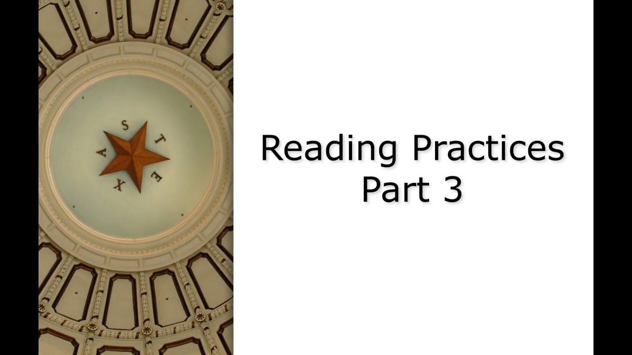 HB 3 in 30: Reading Practices - Part 3