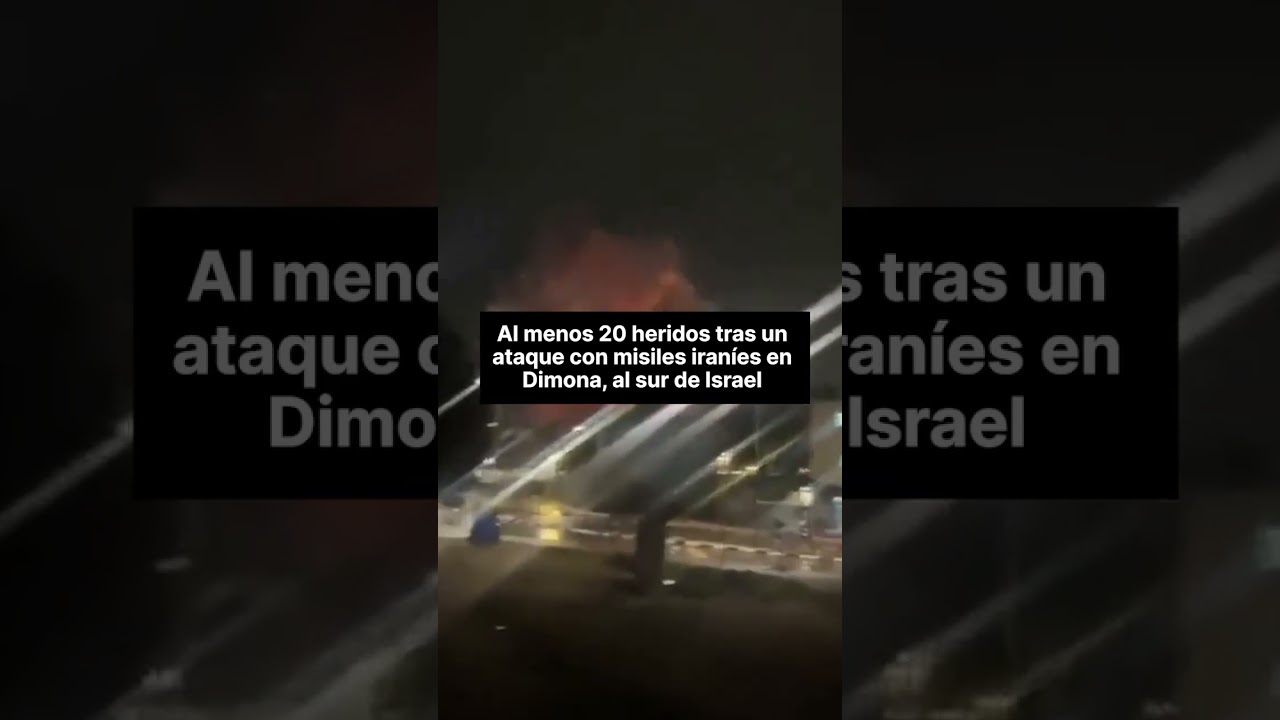 Las IMPACTANTES im&aacute;genes del ATAQUE iran&iacute; a DIMONA, sede del programa NUCLEAR israel&iacute; #iran #israel