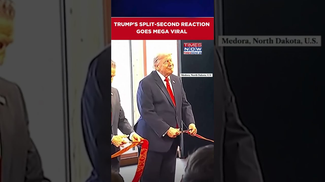 Trump's Onstage Reaction Viral, Unexpected Expression Grabs More Attention Than Ceremony #shorts