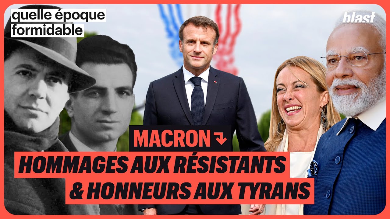 MACRON : HOMMAGES AUX RÉSISTANTS ET HONNEURS AUX TYRANS
