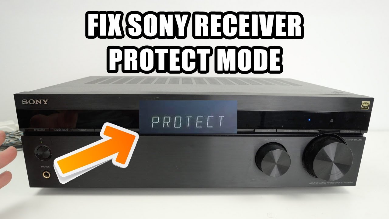 Sony AV Receiver : How to Fix Protect Error Problem
