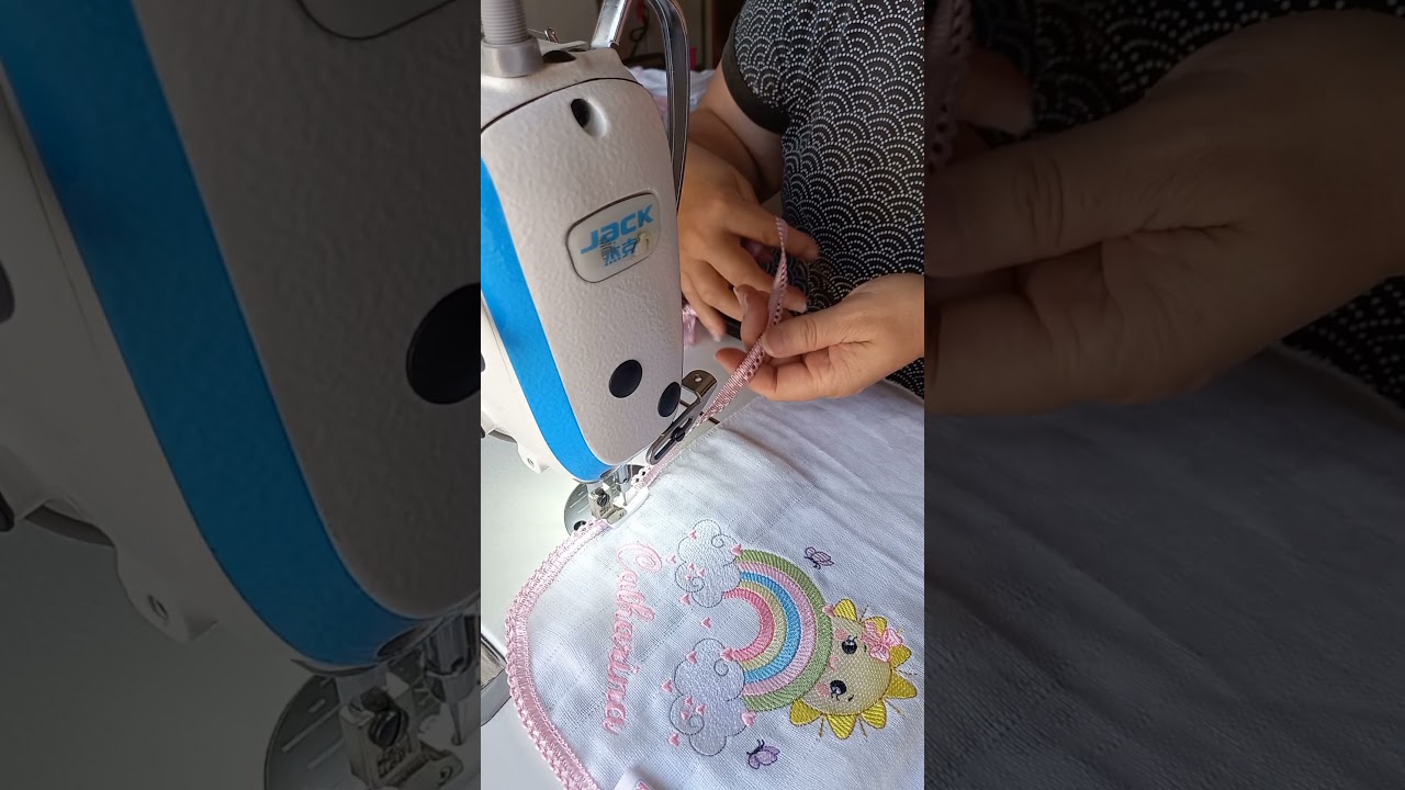 acabamento simples em fralda de boca