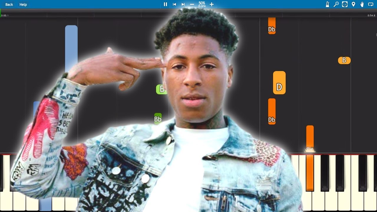 YoungBoy Never Broke Again - Rich as Hell - Piano Tutorial