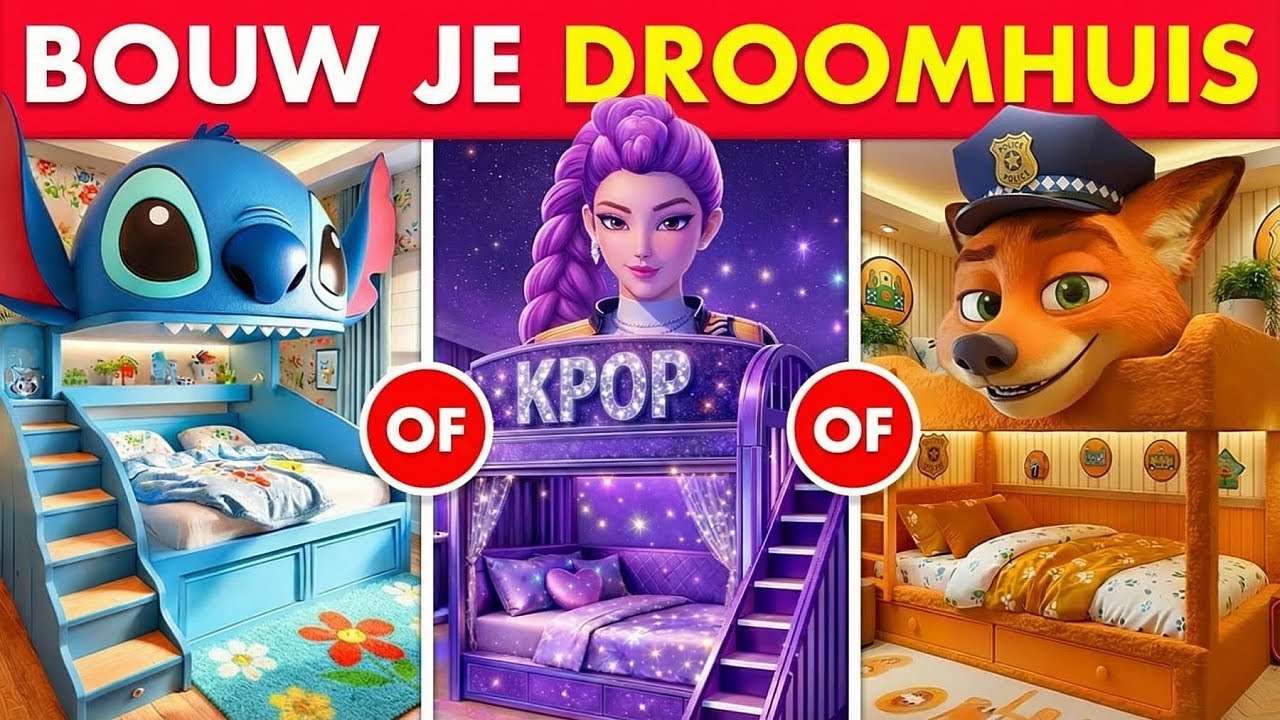 Zou Je Liever - Bouw je luxe droomhuis 🚀🏠💖🌈💎 Zootopia 2, Kpop, Stitch, Labubu
