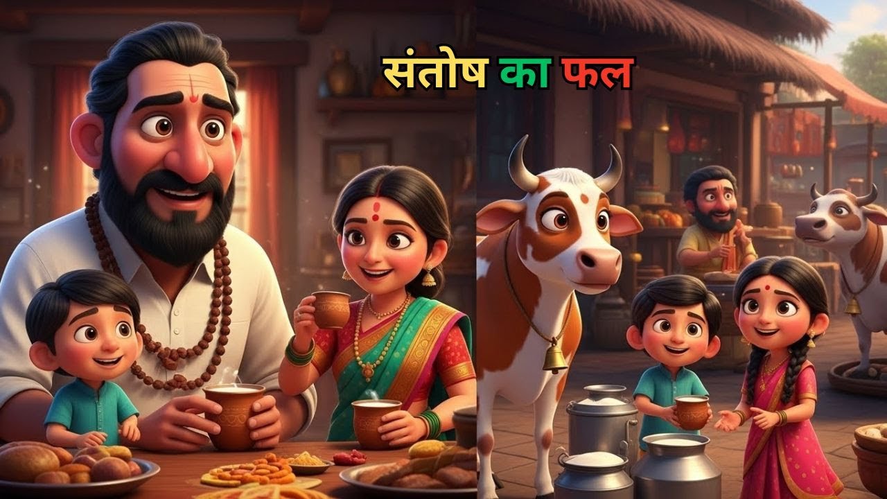 संतोष का फल sanosh ka phal  | hindi kahani | moral stories | cartoon#hindistories #hindikhaniviral
