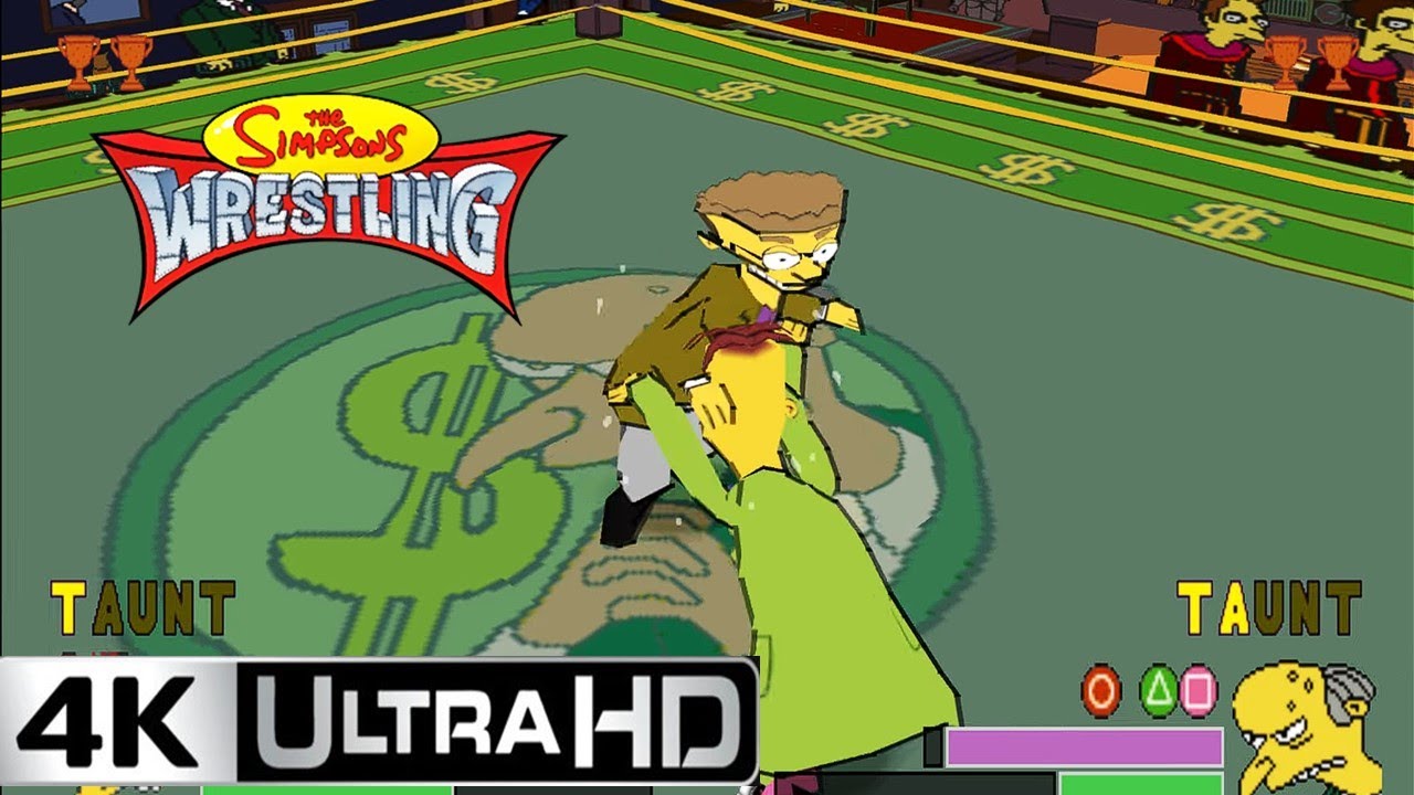 The Simpsons Wrestling - Frink vs Burns y Smithers