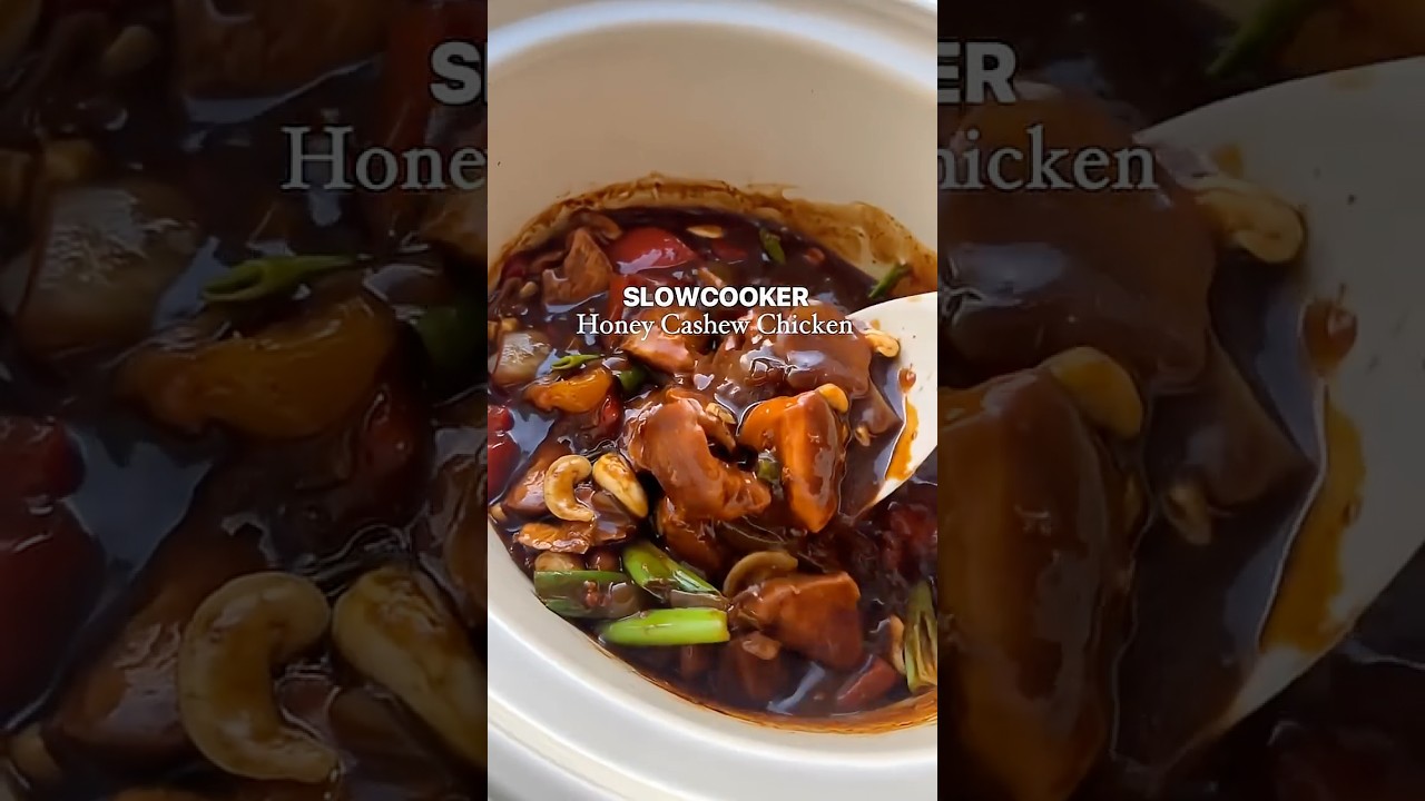 Курица в липком медово-кешью соусе, приготовленная в мультиварке 🍗 #fakeaway #recipe #chicken #sl...