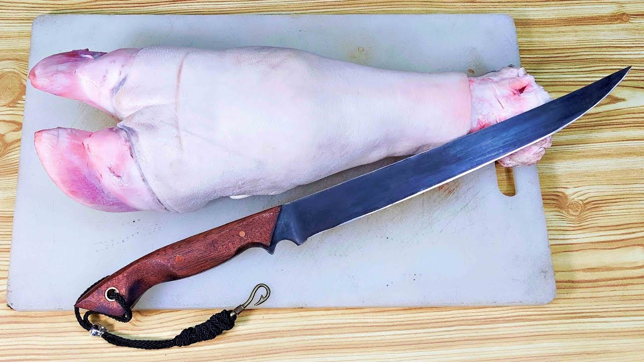 Leaf spring steel to a KNIFE-Amazing Cow Leg Cutting Skills