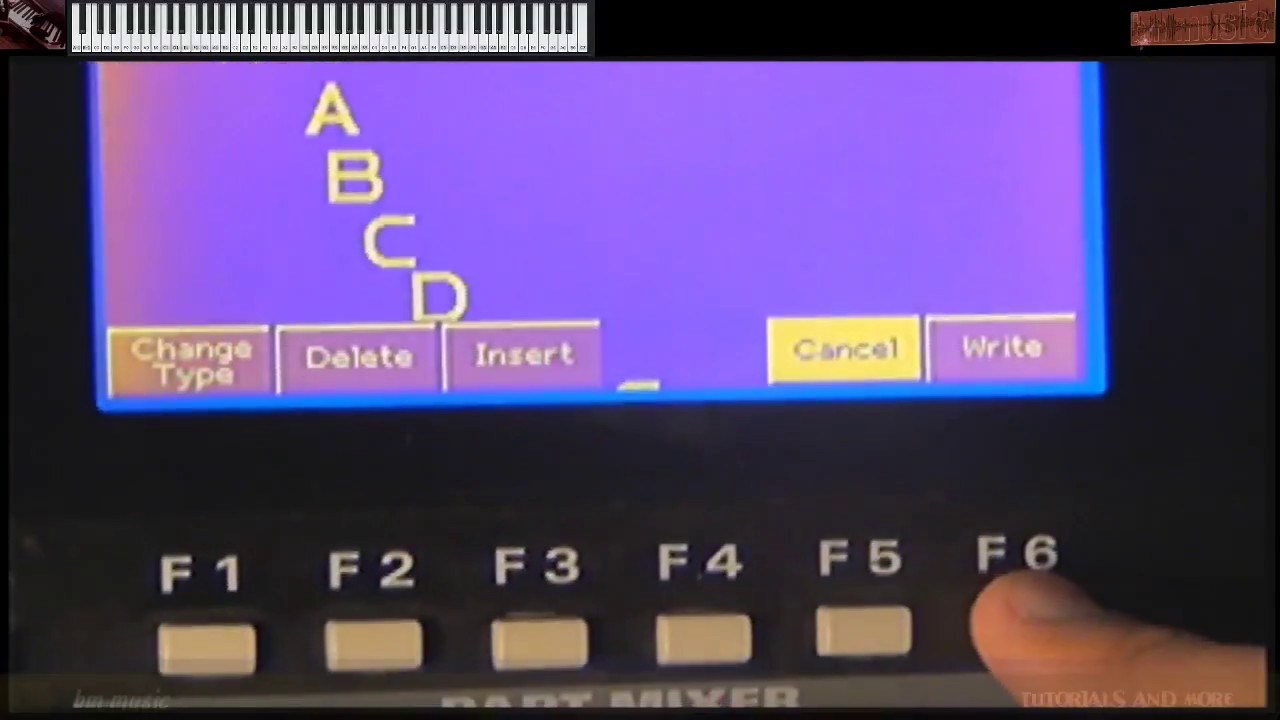 recording and saving on MC909