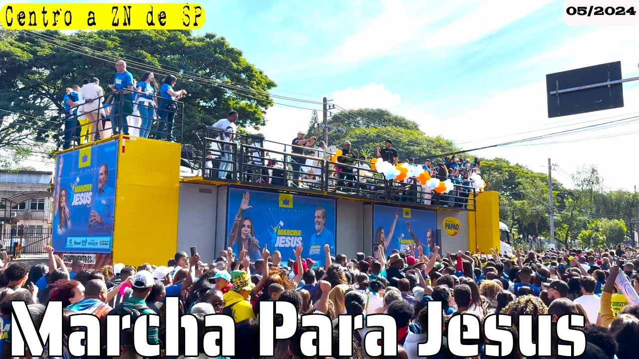 Maior evento cristão do mundo realizado em São Paulo, marcha para Jesus 2024, um dia inesquecível.