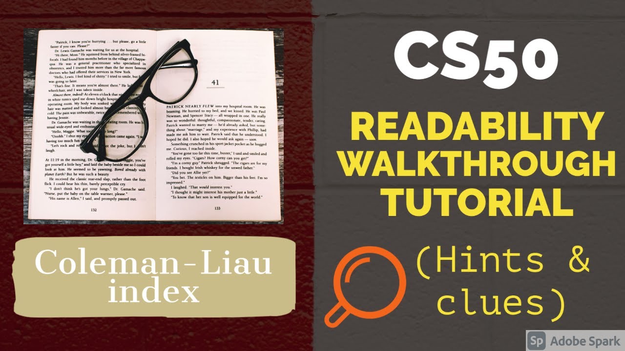 CS50 readability walkthrough tutorial (hints & clues)