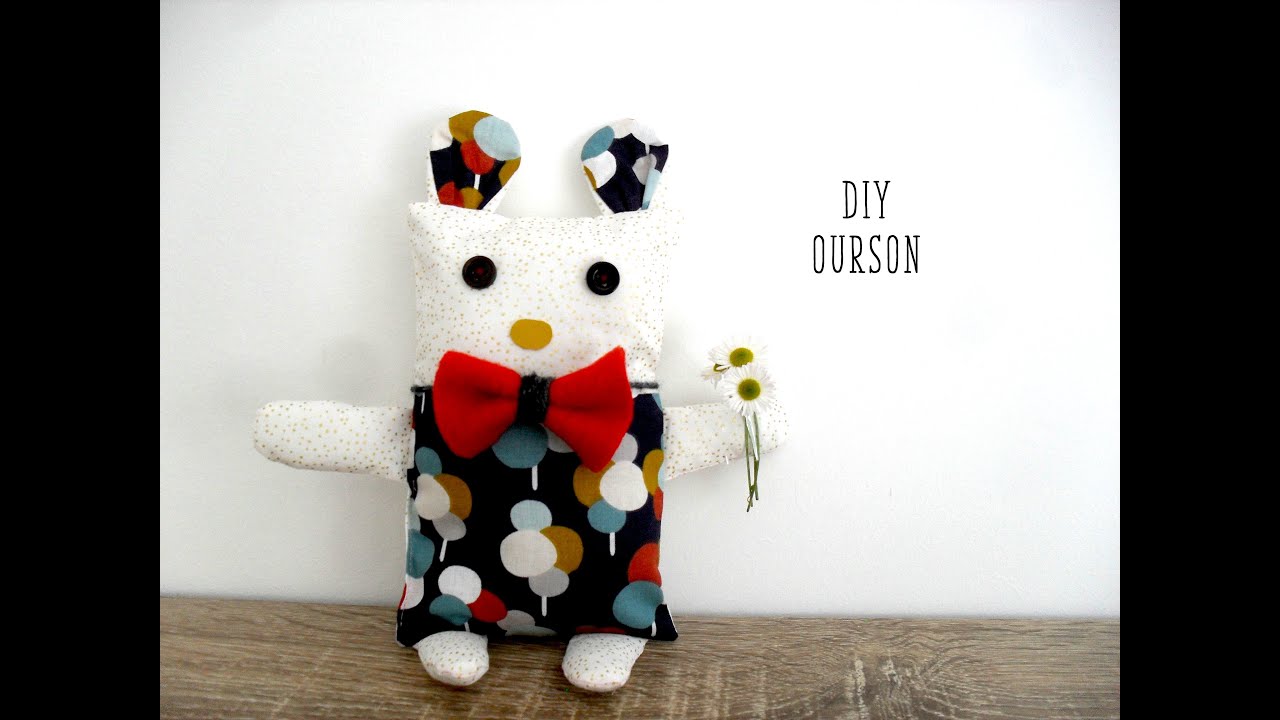 Coudre un doudou ours, tuto couture ourson