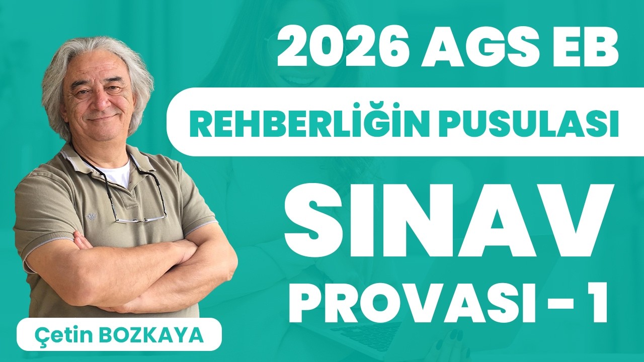 2025 KPSS Eğitim Bilimleri Rehberliğin Pusulası - Sınav Provası 1 - Çetin BOZKAYA