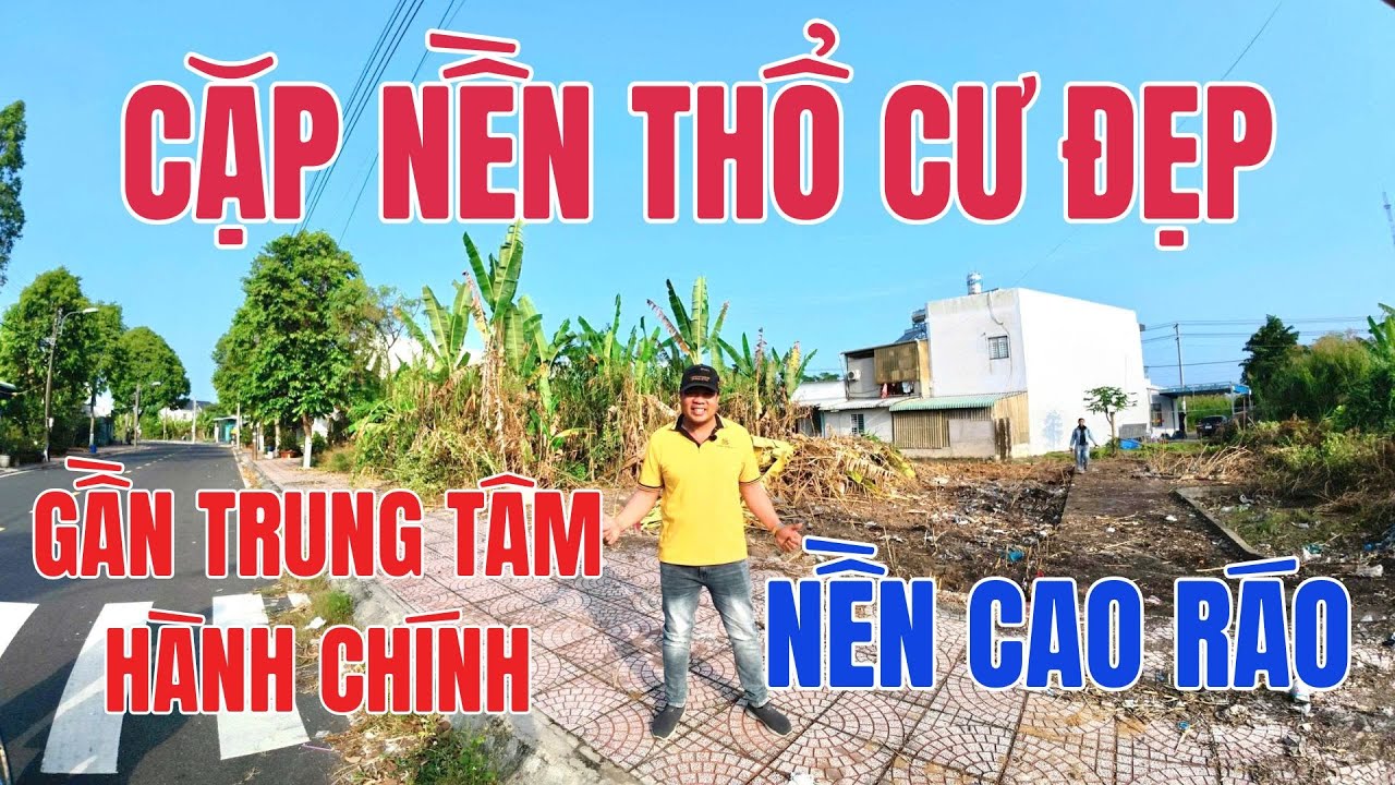 Cặp Nền Full Thổ Cư Ngay Trung Tâm Hành Chính Tân Quới