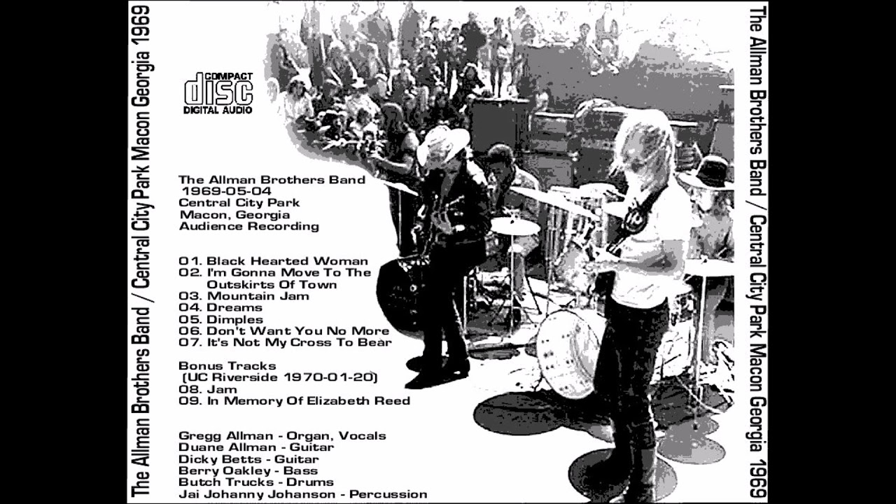 The Allman Brothers Band - Mountain Jam @ Central City Park in Macon, GA 5-4-1969