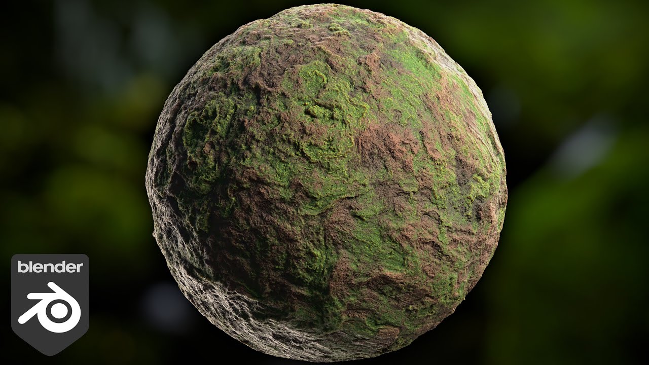 Процедурный материал Mossy Dirt (урок по Blender)