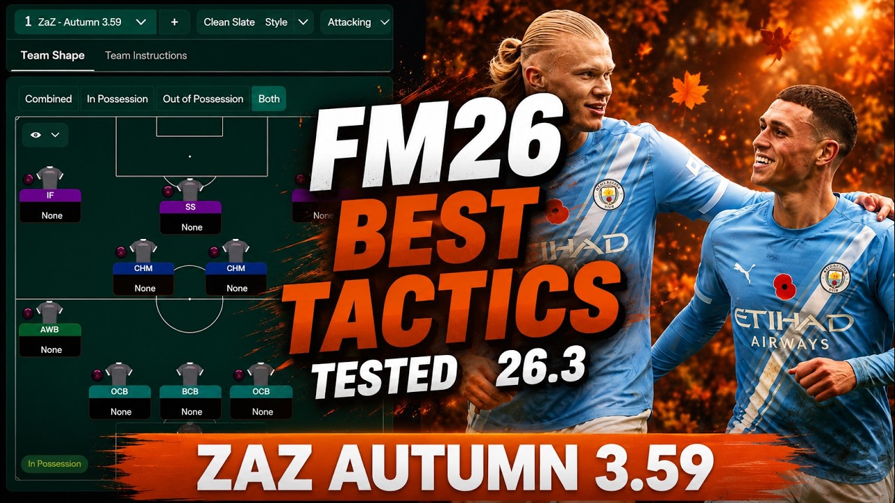 Лучшая тактика FM26: тест ZAZ AUTUMN 3.59 (v26.3)