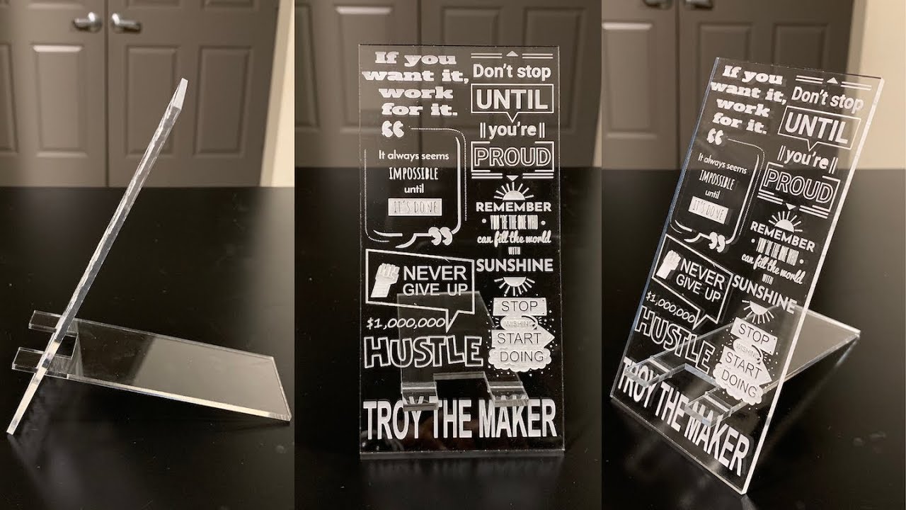 Laser Cut Phone Stand using Glowforge Basic