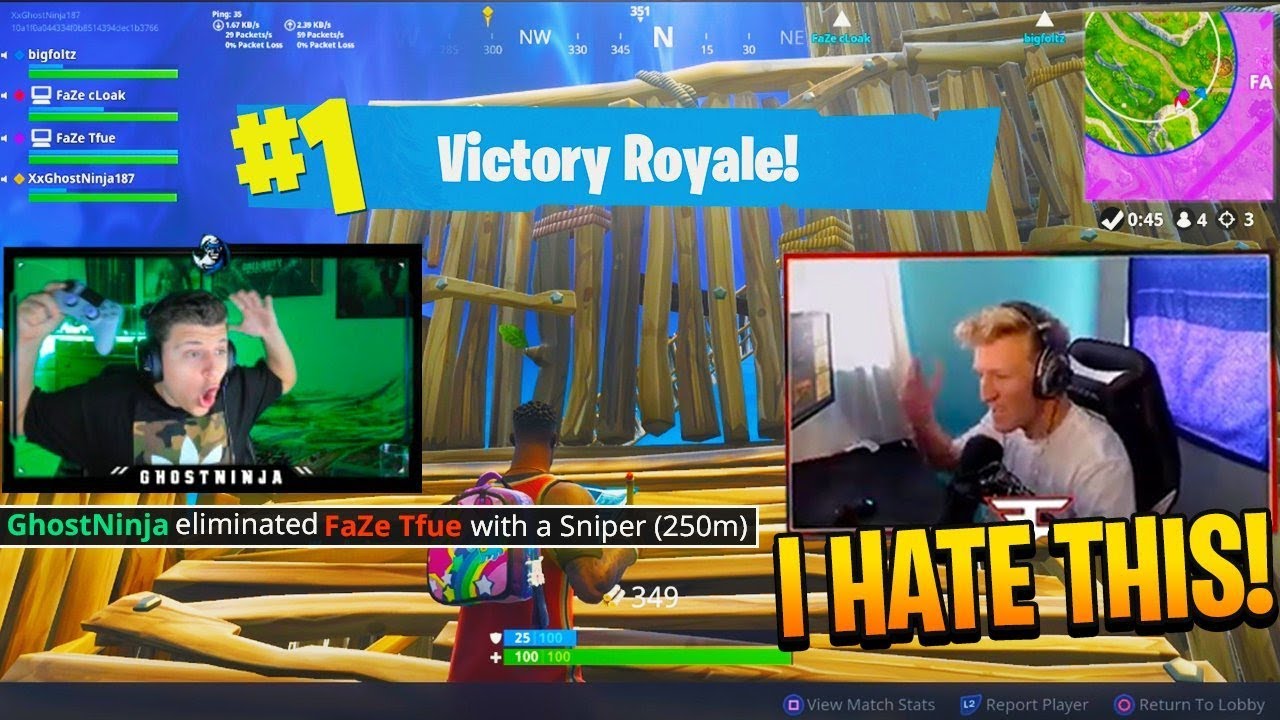 FaZe TFue #1 PRO Fortnite Player vs. GhostNinja for $20,000.. (Fortnite Battle Royale)