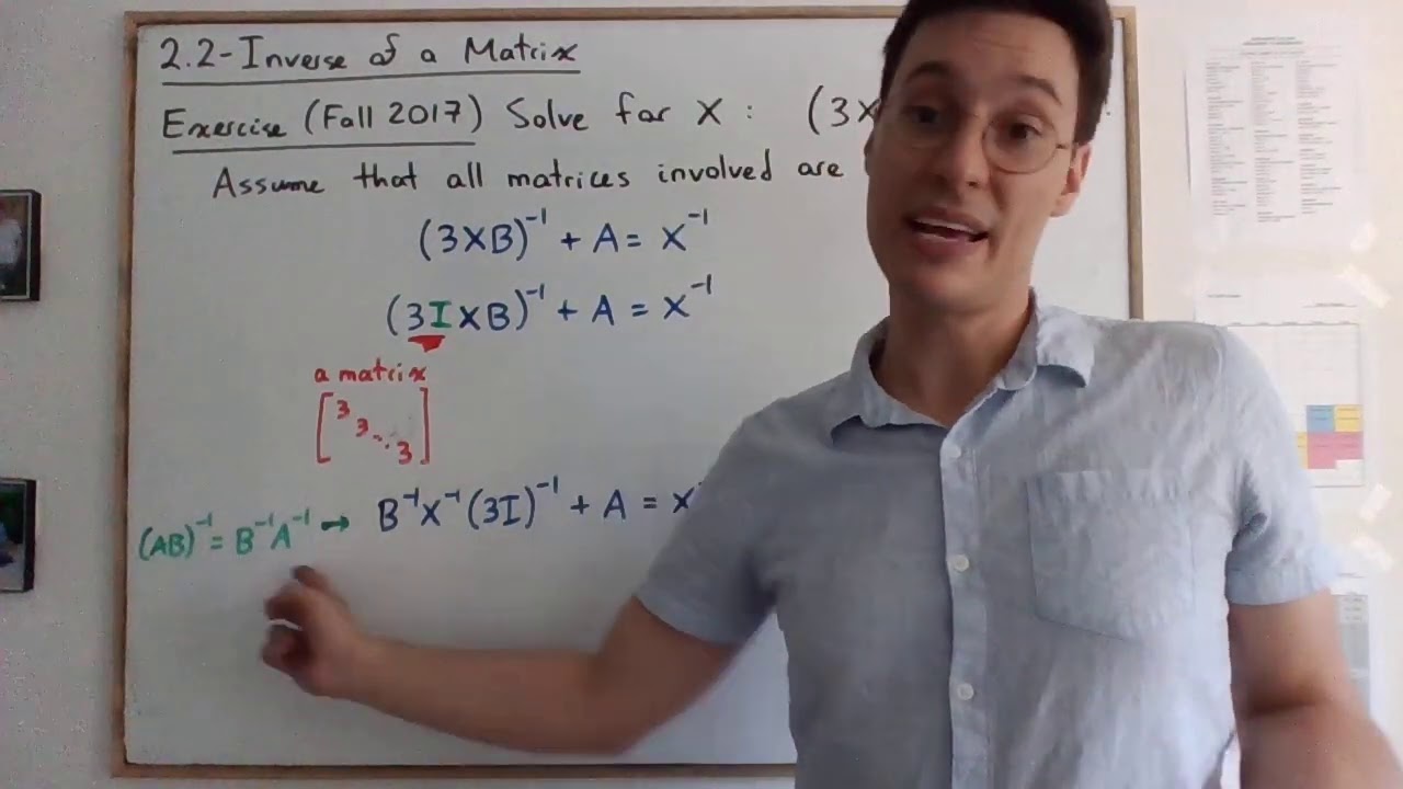 NYC - 2.2 - Exercise on Matrix Equations