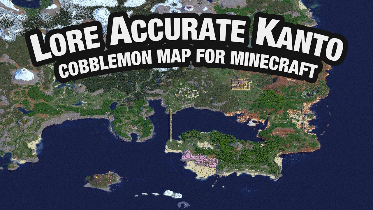 Wild Kanto - Release Trailer - Cobblemon Pokemon Map