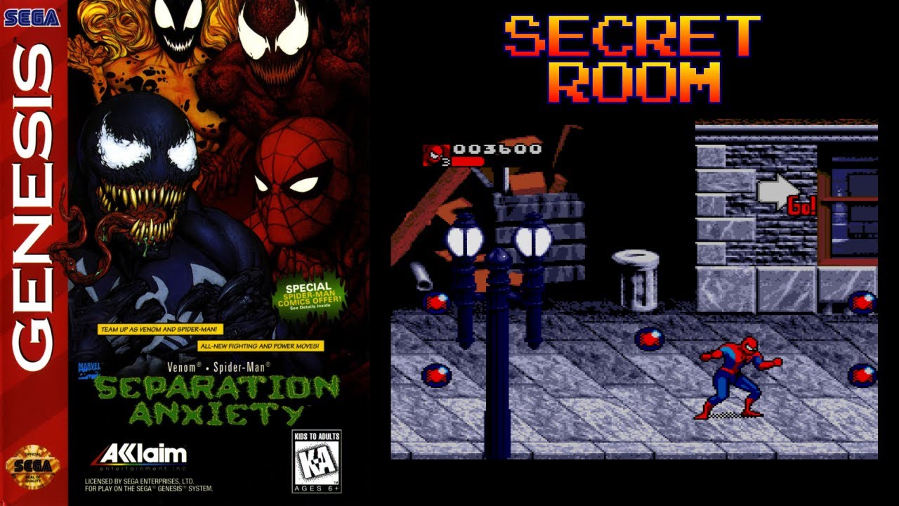 Venom / Spider-Man: Separation Anxiety / Secret Area 01 (Spider-Man) / Mega Drive - Sega Genesis