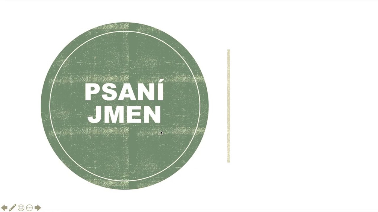 Pondělní psaní 1. třída / psaní jmen