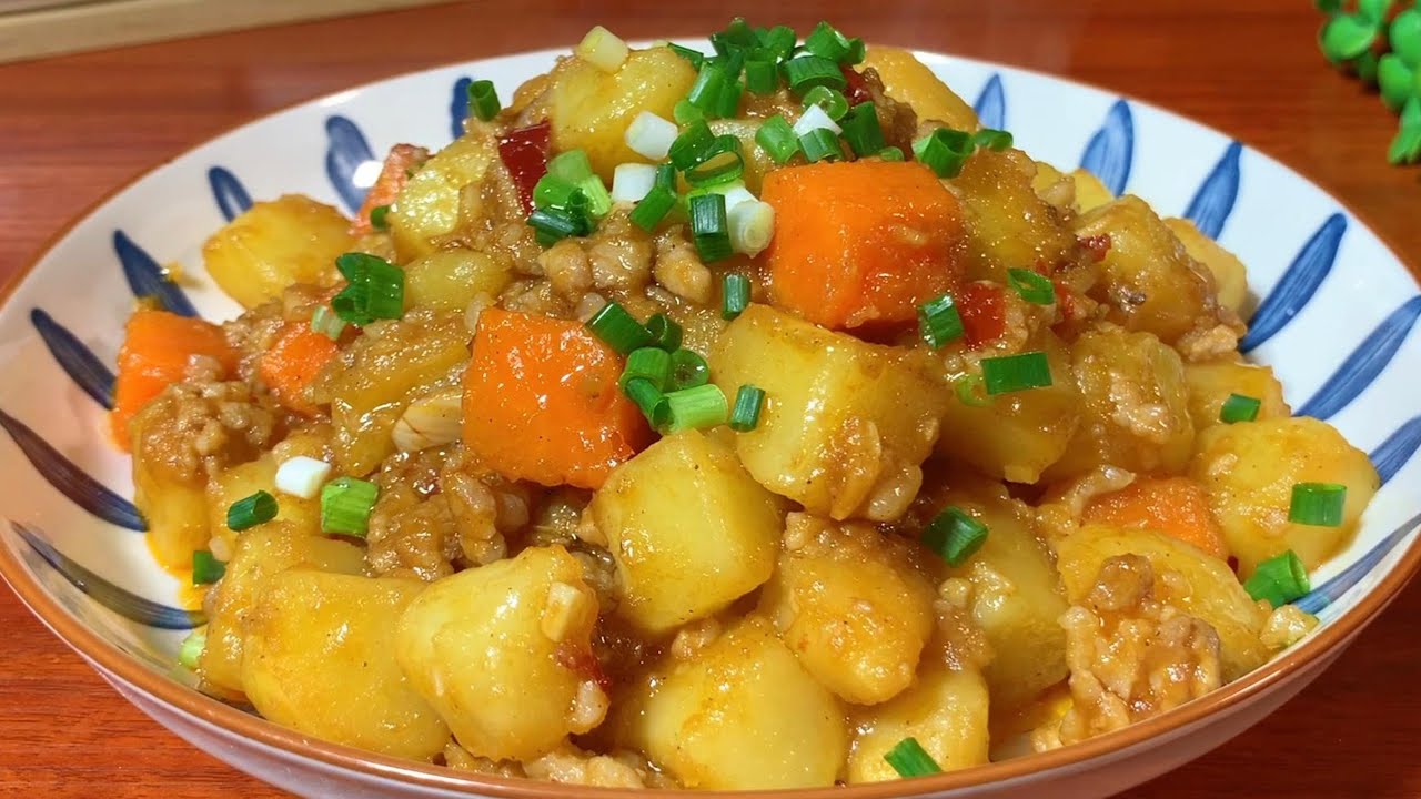 Гарнир с фаршем и картошкой: Вкусно и сытно!