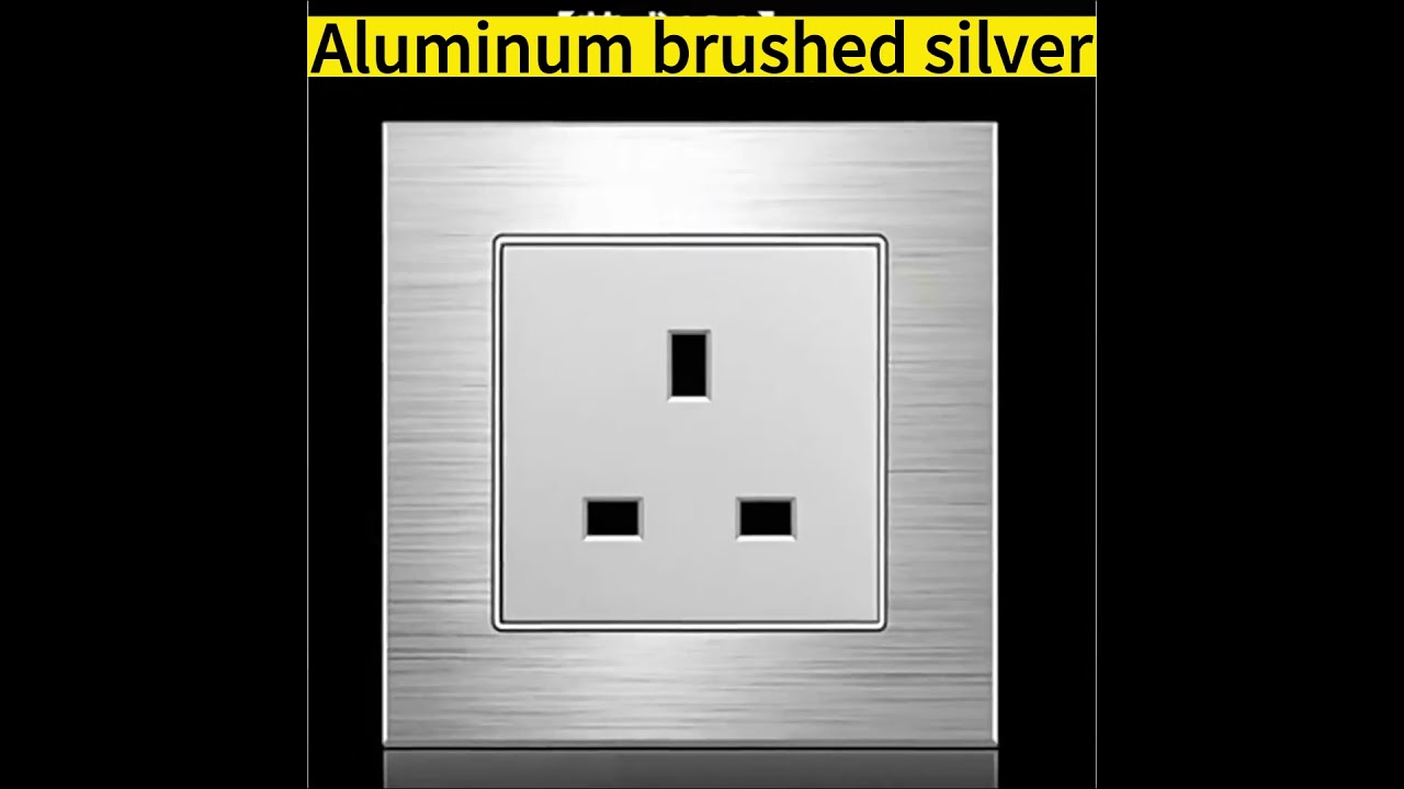 UK Aluminum brushed silver 13A wall switch socket panel vendor wholesaler dealer distributor company