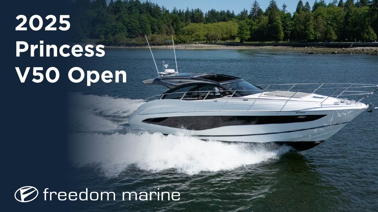 Elegance on the Water: 2025 Princess V50 Open - Available in Vancouver