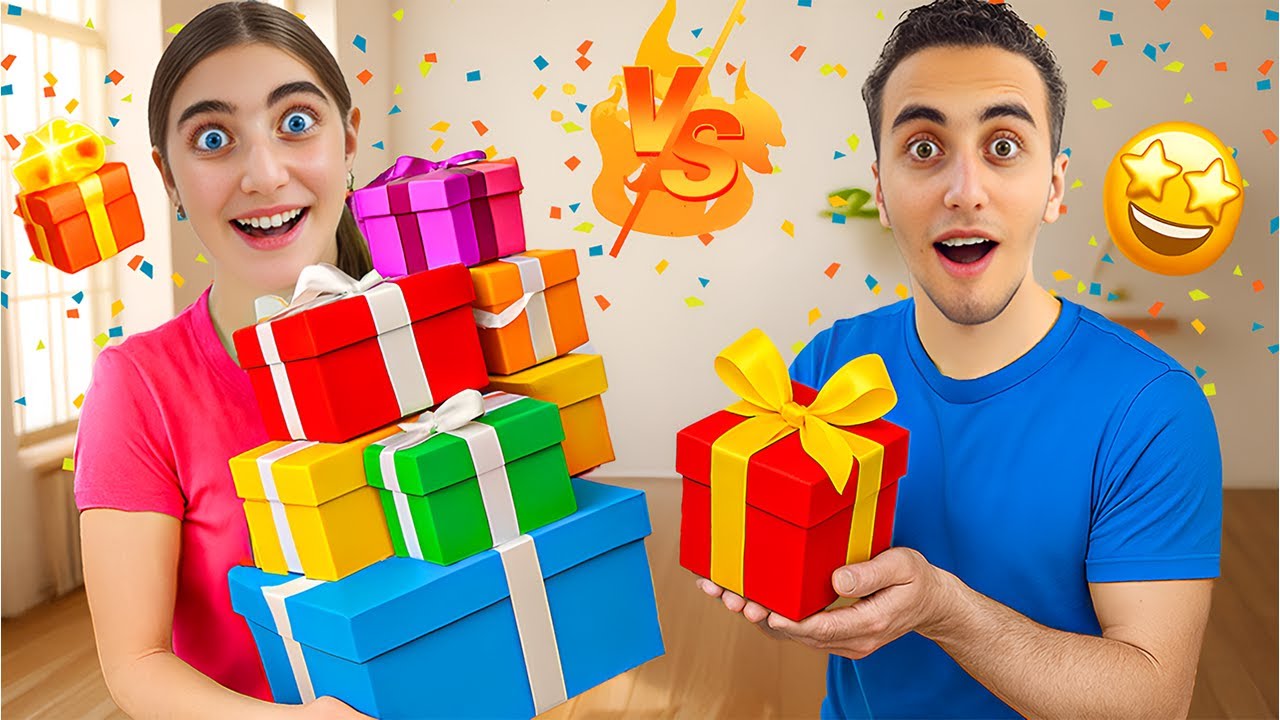 تحدي هدايا الولاد ضد هدايا البنات !!