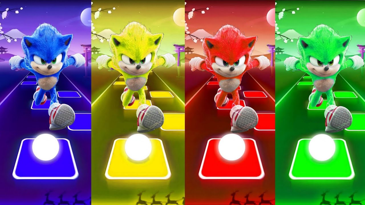 Sonic SUPER OTHE HEDGEHOG 4 Tiles Hop Cedm rush