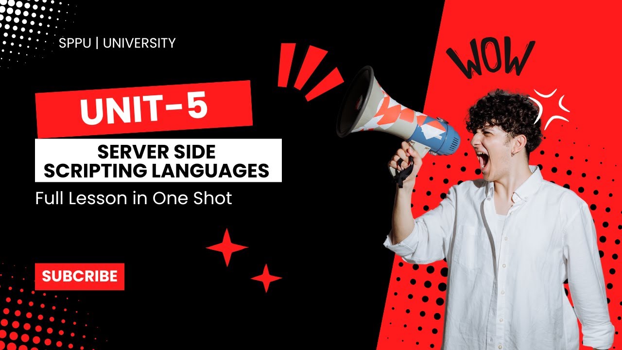 Unit 5 | Server Side Scripting Languages – Full Lesson in One Shot | Web Technology | SPPU 2025