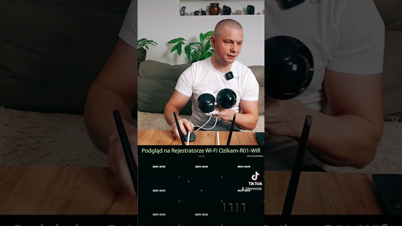 Połączenie kamer po Wi-fi i po kablu z rejestratorem Wi-Fi