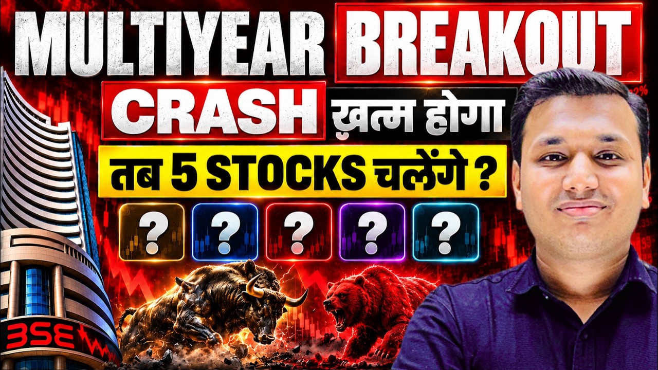 🚨 Crash रुकेगा तो ये STOCKS चलेंगे?....Multi-Year Breakout Stocks | SEBI Reg RA | Chart of The Week
