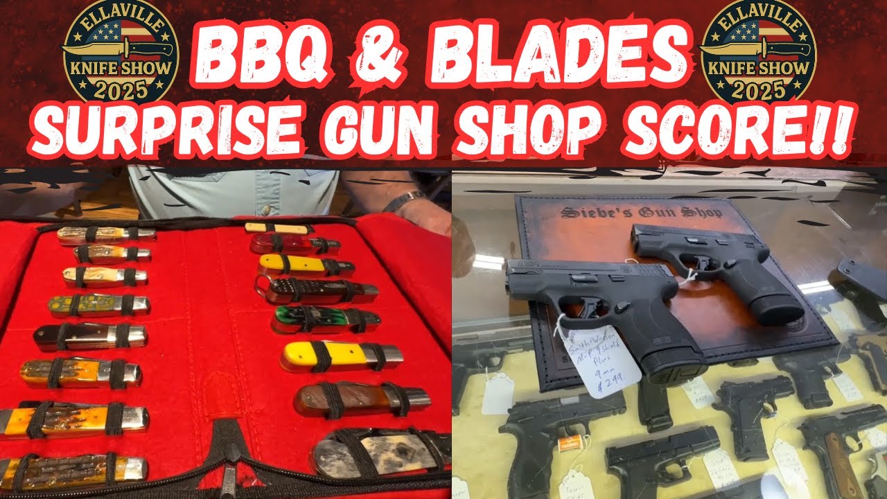 BBQ & Blades: Incredible Knives & A Surprise Gun Shop Score!
