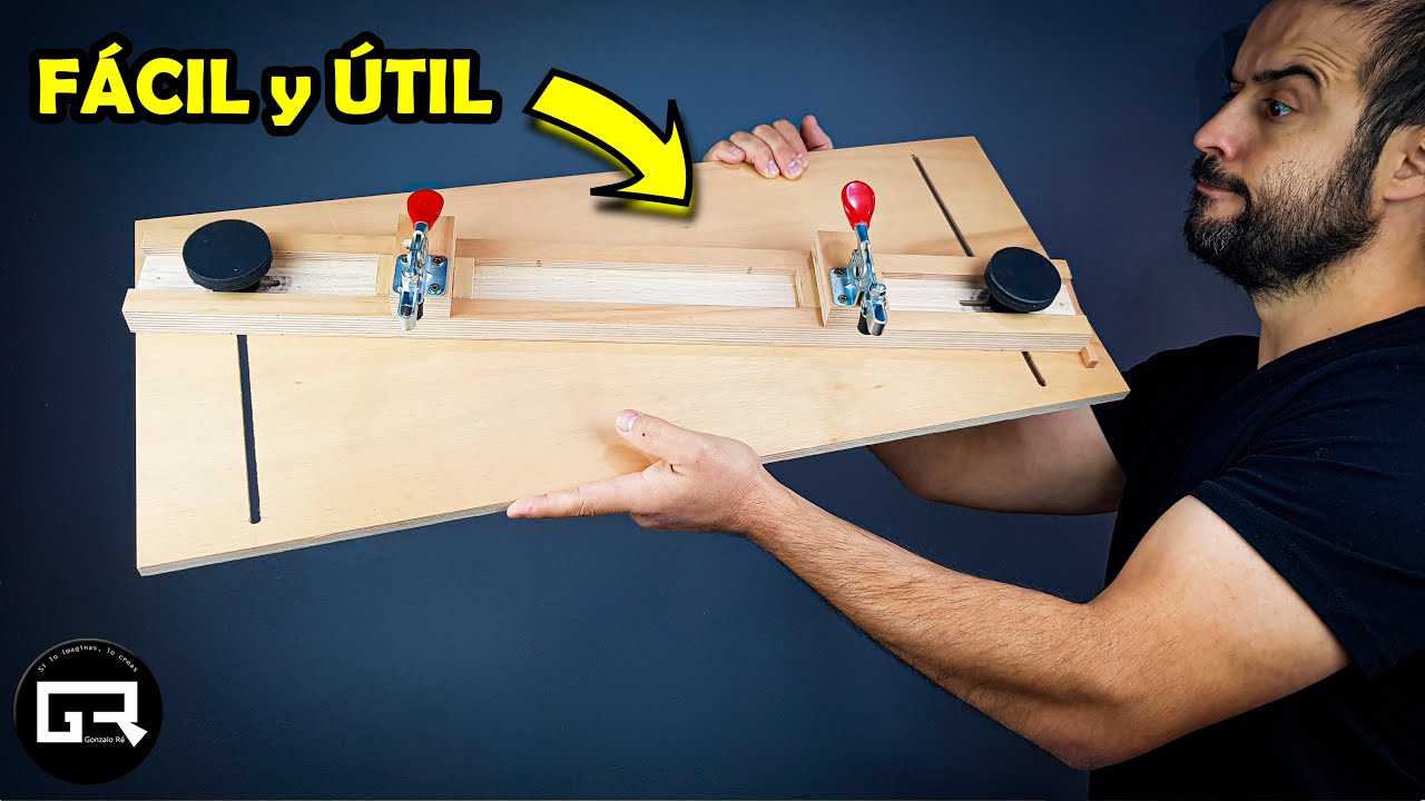 TRUCO de CARPINTERIA GUIA ANGULAR para SIERRA de BANCO | TAPER JIG FOR TABLE SAW