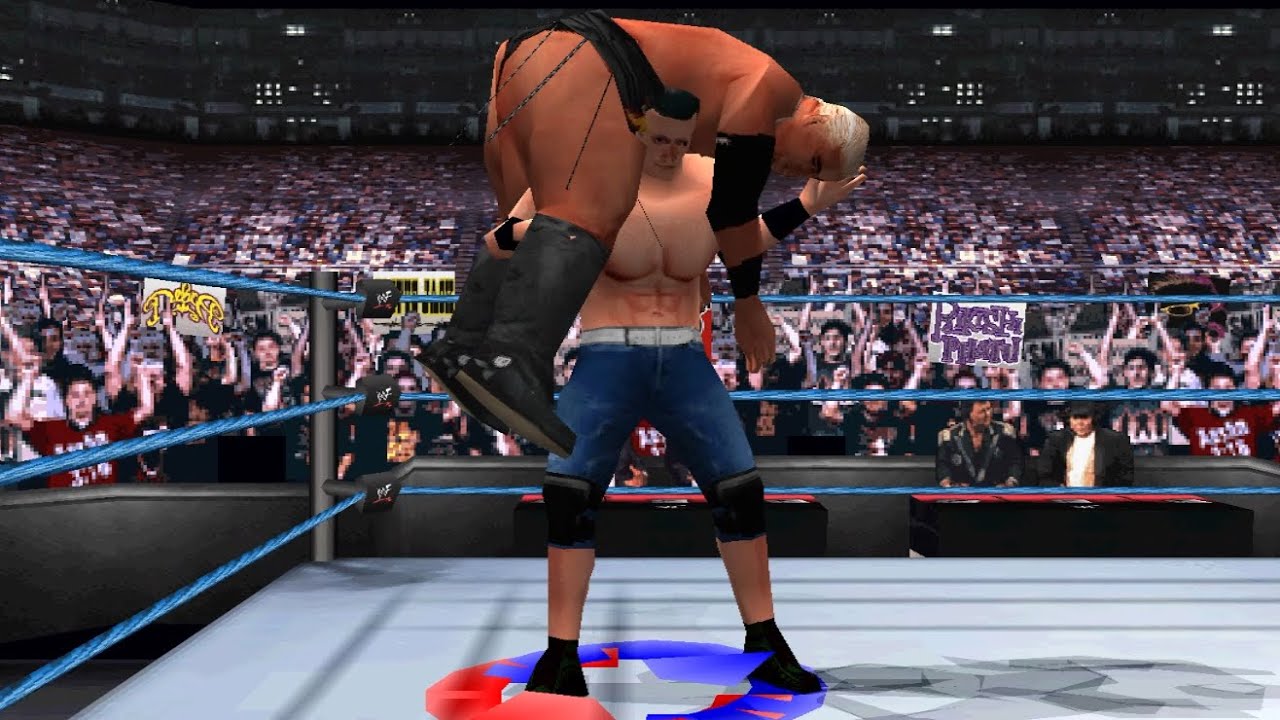 John Cena Slobber Knocker Match - WWF Smackdown! 2 Gameplay