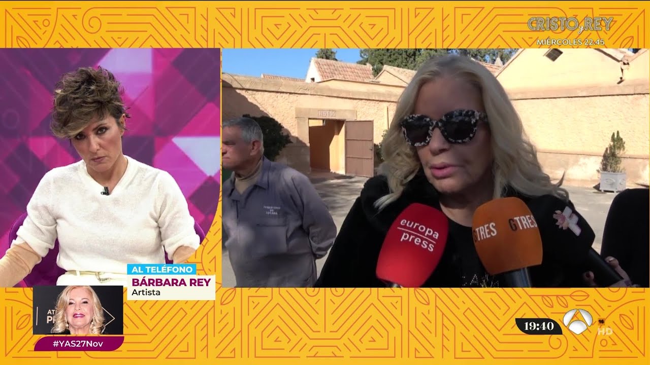 Bárbara Rey llama en directo tras las declaraciones de Ángel Cristo Jr. | Y ahora Sonsoles