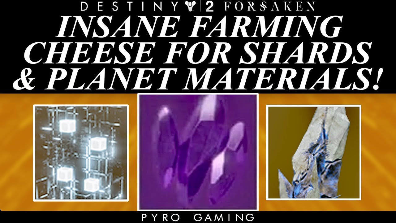 Destiny 2: Insane Planetary Material And Legendary Shard Farming Cheese!
